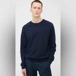 KIT AND ACE Sz L Edge Brushed Crew Neck Tulip Style Hem Long Sleeve T-Shirt NEW